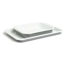 Habitat Set Of 2 Enamel Oven Tray Roaster Set 3 Habitat Set Of 2 Enamel Oven Tray Roaster Set -Habitat Furni Sales 9340462 R Z003A