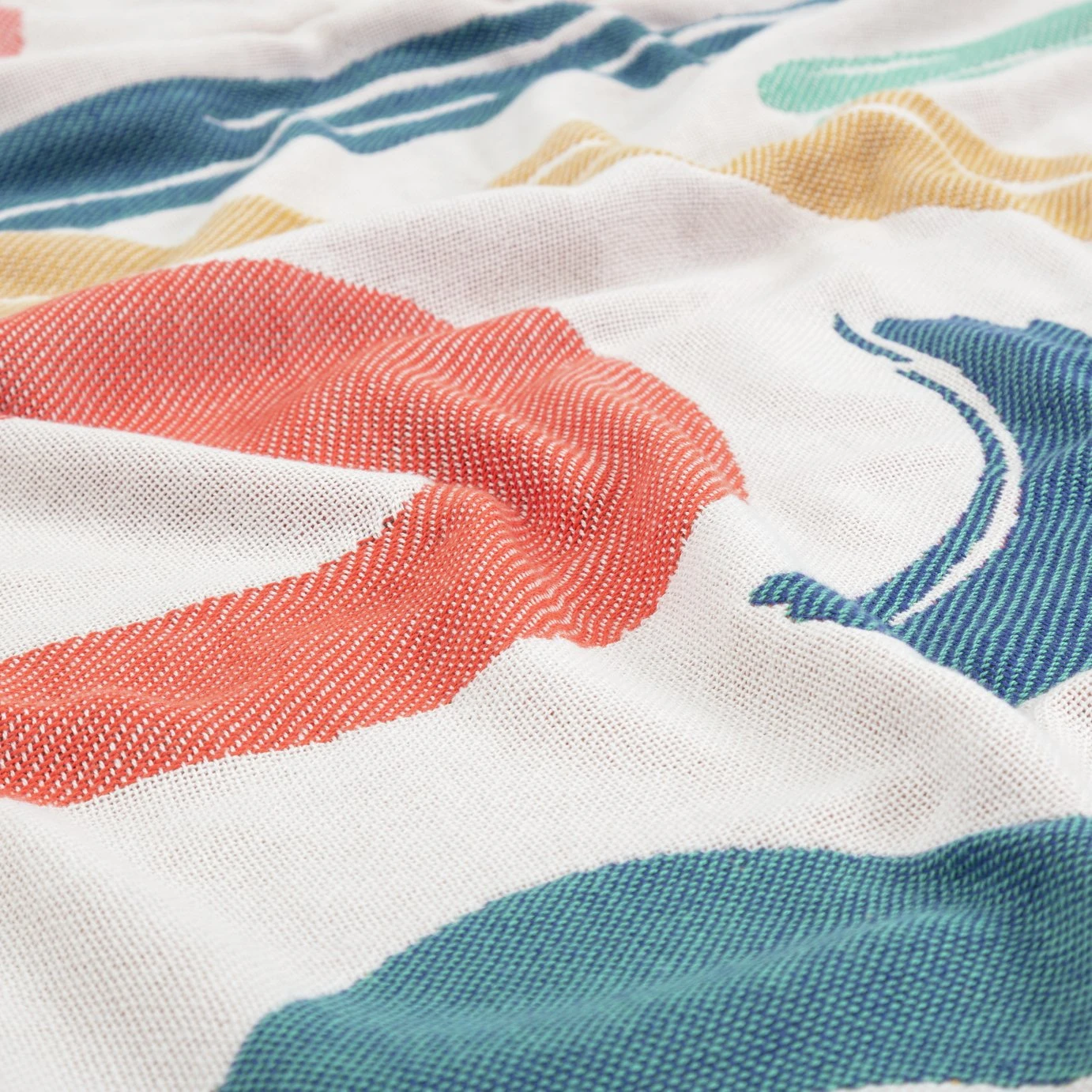 Habitat Studio Squiggle Cotton Throw - Multicoloured Habitat Studio Squiggle Cotton Throw - Multicoloured -Habitat Furni Sales 9340541 R Z003A