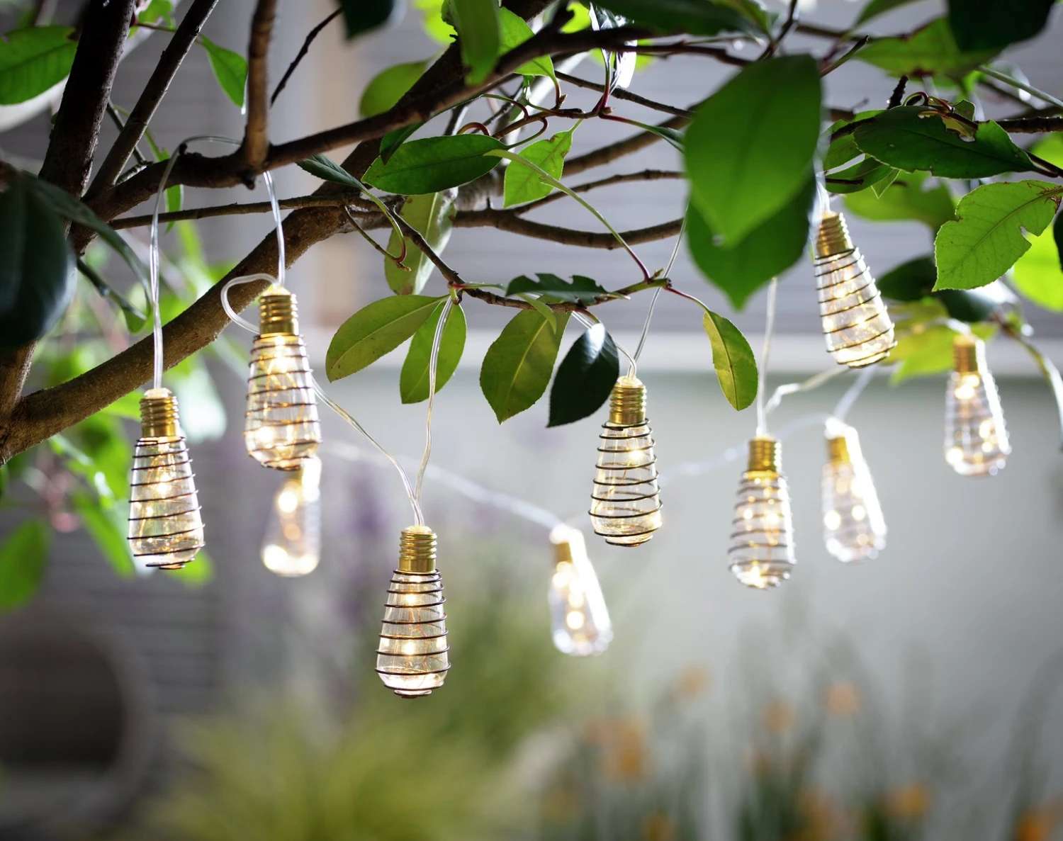 Habitat 10 Warm White Wire Wrap Bulb Solar String Lights Habitat 10 Warm White Wire Wrap Bulb Solar String Lights -Habitat Furni Sales 9359075 R Z001C