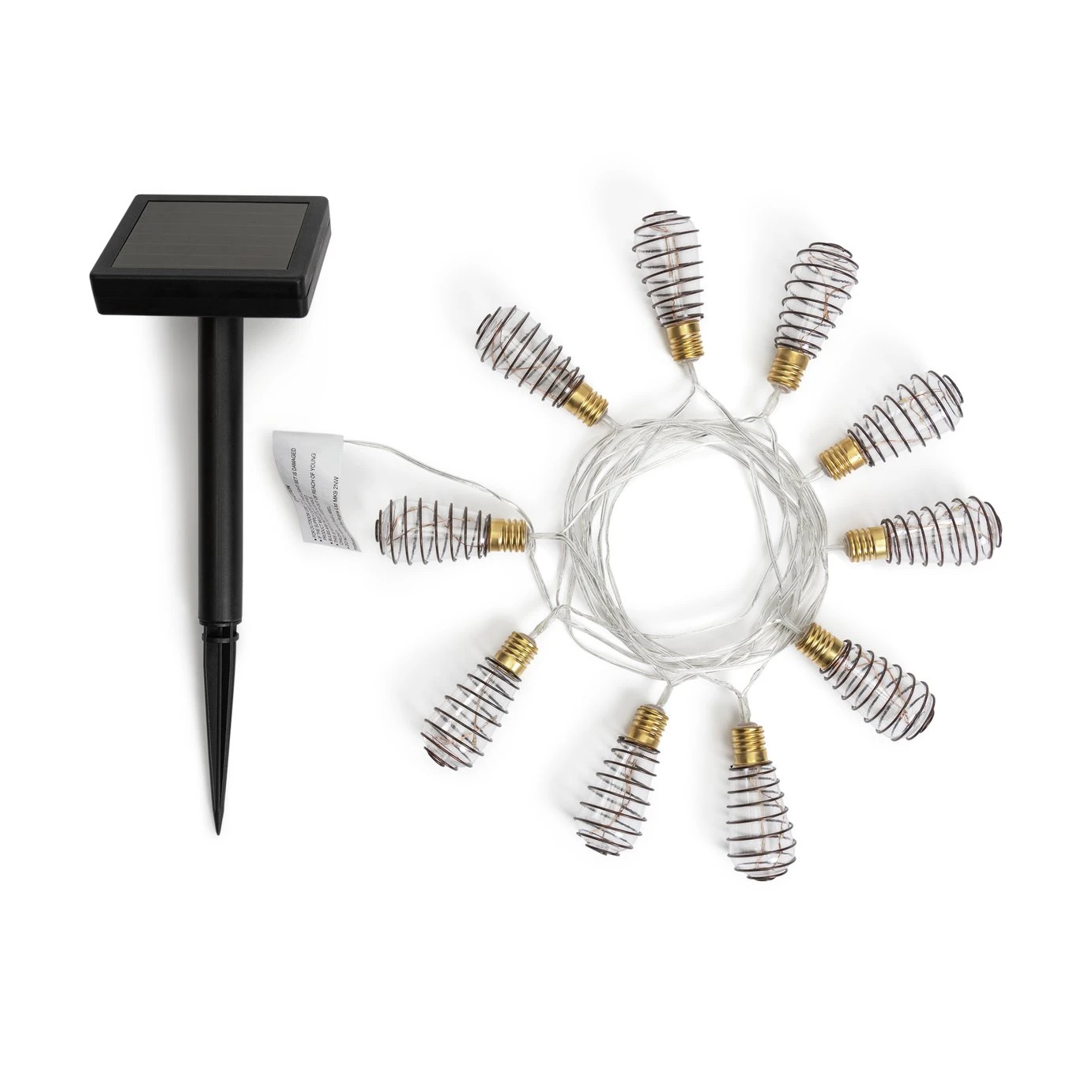 Habitat 10 Warm White Wire Wrap Bulb Solar String Lights Habitat 10 Warm White Wire Wrap Bulb Solar String Lights -Habitat Furni Sales 9359075 R Z003A