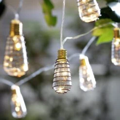 Habitat 10 Warm White Wire Wrap Bulb Solar String Lights 4 Habitat 10 Warm White Wire Wrap Bulb Solar String Lights -Habitat Furni Sales 9359075 R Z003C