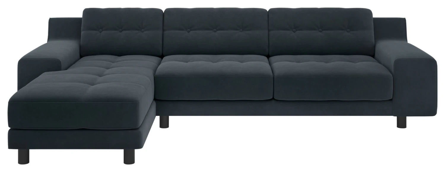 Habitat Hendricks Left Hand Corner Chaise Sofa - Charcoal Habitat Hendricks Left Hand Corner Chaise Sofa - Charcoal -Habitat Furni Sales 9360624 R Z002A