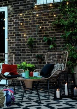 Habitat 2 Seater Bamboo Garden Bistro Set - Natural -Habitat Furni Sales 9371998 R Z002C