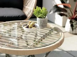 Habitat 2 Seater Bamboo Garden Bistro Set - Natural -Habitat Furni Sales 9371998 R Z003C