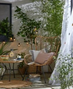 Habitat 2 Seater Bamboo Garden Bistro Set - Natural -Habitat Furni Sales 9371998 R Z015C