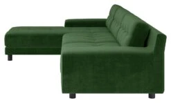 Habitat Hendricks Velvet Left Hand Corner Chaise Sofa-Green -Habitat Furni Sales 9375554 R Z003A