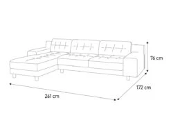 Habitat Hendricks Velvet Left Hand Corner Chaise Sofa-Green -Habitat Furni Sales 9375554 R Z020A