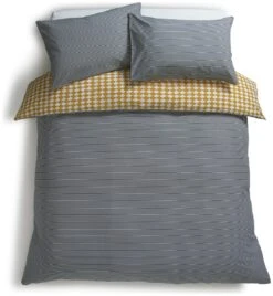 Habitat Cotton Scallop Yellow Reversible Bedding Set -Double -Habitat Furni Sales 9377428 R Z004A