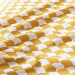 Habitat Cotton Scallop Yellow Reversible Bedding Set -Double -Habitat Furni Sales 9377428 R Z006A