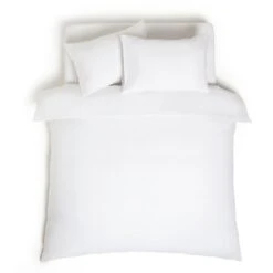 Habitat Cool Tencel Cotton Plain White Bedding Set - Single -Habitat Furni Sales 9381885 R Z002A