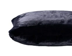 Habitat Plain Faux Fur Cushion - Navy - 43x43cm -Habitat Furni Sales 9393804 R Z004A