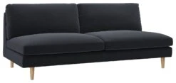Habitat Teo Velvet 3 Seater Sofa - Charcoal -Habitat Furni Sales 9395730 R Z002A