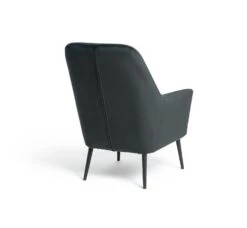 Habitat Celine Velvet Wingback Chair With Footstool-Charcoal 5 Habitat Celine Velvet Wingback Chair With Footstool-Charcoal -Habitat Furni Sales 9401019 R Z003A