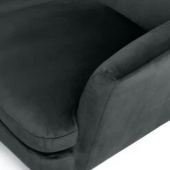 Habitat Celine Velvet Wingback Chair With Footstool-Charcoal 8 Habitat Celine Velvet Wingback Chair With Footstool-Charcoal -Habitat Furni Sales 9401019 R Z006A