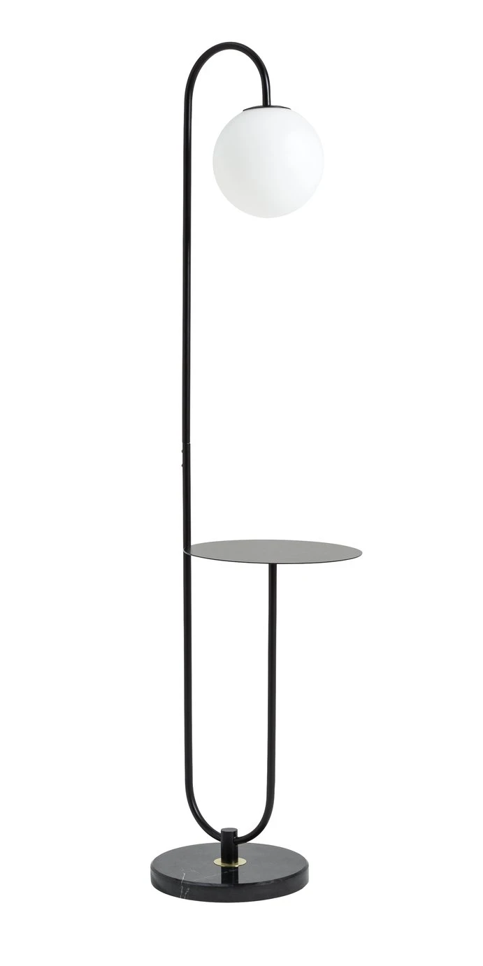 Habitat Sagara Opal Shelf Floor Lamp - Black Habitat Sagara Opal Shelf Floor Lamp - Black -Habitat Furni Sales 9401318 R Z009A