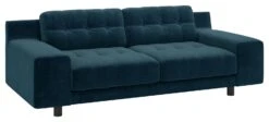 Habitat Hendricks Velvet 3 Seater Sofa - Ink Blue -Habitat Furni Sales 9401758 R Z008A