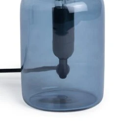 Habitat Parr Glass Column Table Lamp - Blue -Habitat Furni Sales 9404140 R Z003A