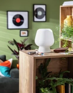 Habitat Lucetta Glass Table Lamp - White -Habitat Furni Sales 9404645 R Z002C