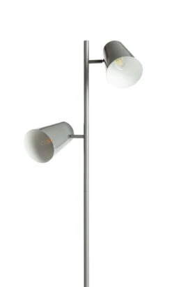 Habitat Iras Double Head Floor Lamp - Grey -Habitat Furni Sales 9404779 R Z005A