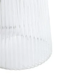 Habitat Le Marais Ribbed Glass Table Lamp Base Only - Clear -Habitat Furni Sales 9404968 R Z003A