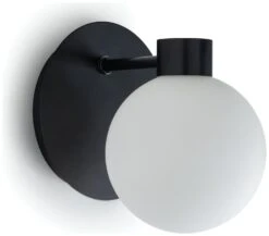 Habitat Salarino Opal Glass Bathroom Wall Light - Black -Habitat Furni Sales 9404999 R Z004A