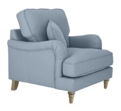 Habitat Matilda Velvet Armchair - Light Blue -Habitat Furni Sales 9405314 R Z004A