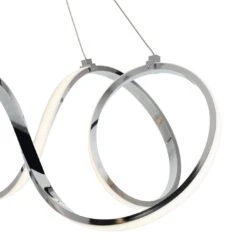 Habitat Spiral Metal LED Pendant Light - Chrome -Habitat Furni Sales 9405486 R Z002A
