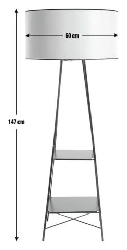 Habitat Thasia Floor Lamp - Black And White 2 Habitat Thasia Floor Lamp - Black And White -Habitat Furni Sales 9405730 R E001