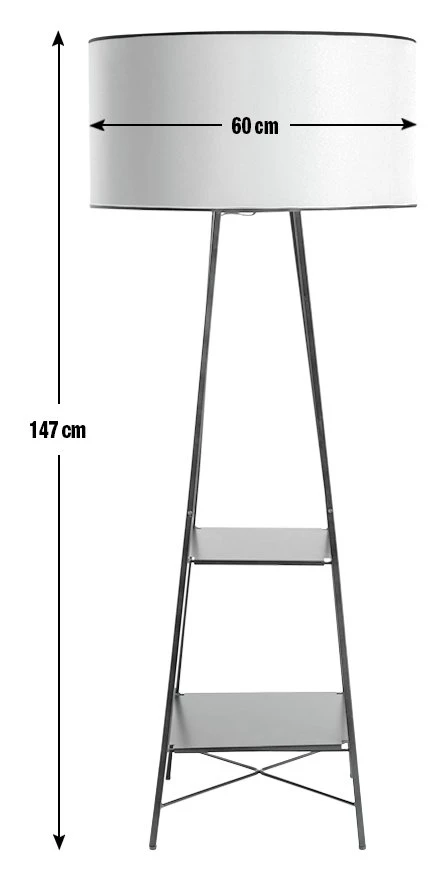 Habitat Thasia Floor Lamp - Black and White Habitat Thasia Floor Lamp - Black And White -Habitat Furni Sales 9405730 R E001