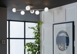 Habitat Alonso 6 Light Flush To Ceiling Light - White -Habitat Furni Sales 9405981 R Z002C