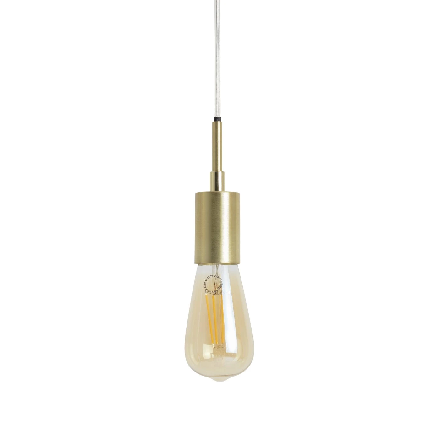 Habitat Lockie Brushed Brass Pendant Ceiling light - Gold Habitat Lockie Brushed Brass Pendant Ceiling Light - Gold -Habitat Furni Sales 9406179 R Z001C