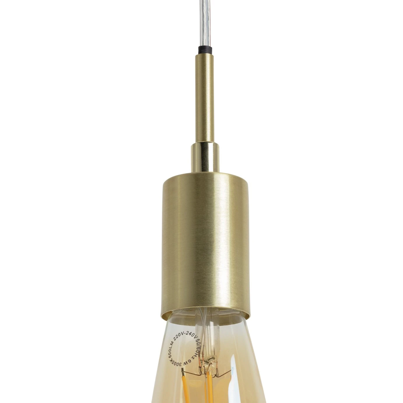 Habitat Lockie Brushed Brass Pendant Ceiling light - Gold Habitat Lockie Brushed Brass Pendant Ceiling Light - Gold -Habitat Furni Sales 9406179 R Z002A