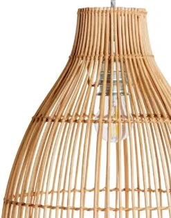 Habitat Camillo Rattan Midi Pendant Shade - Natural -Habitat Furni Sales 9406186 R Z002A
