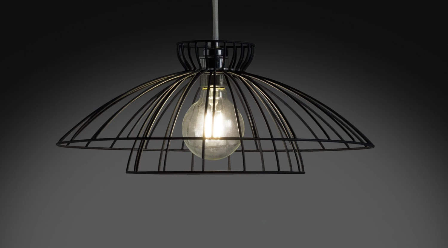 Habitat Kiso 2 Tier Wire Pendant Shade - Black Habitat Kiso 2 Tier Wire Pendant Shade - Black -Habitat Furni Sales 9406430 R Z002C