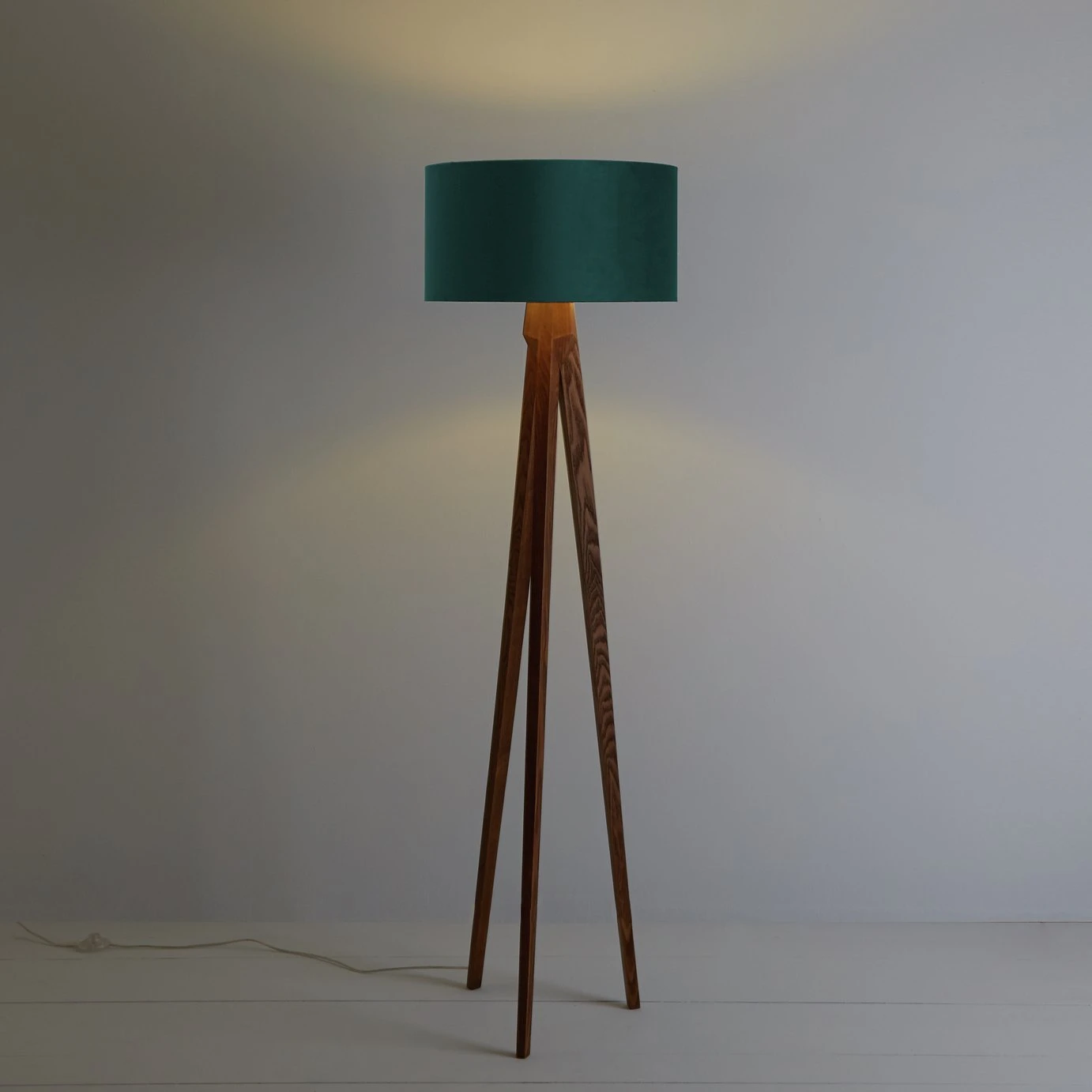 Habitat Tripod Floor Lamp Base - Walnut Stain Habitat Tripod Floor Lamp Base - Walnut Stain -Habitat Furni Sales 9407271 R Z002C