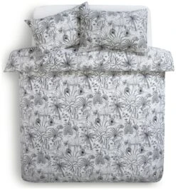 Habitat Cotton Jungle Black & White Bedding Set - Single -Habitat Furni Sales 9408579 R Z002A