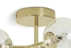 Habitat Molecular 6 Light Metal Flush Ceiling Light - Brass -Habitat Furni Sales 9409406 R Z003A