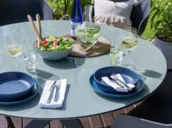 Habitat Aegaen 6 Seater Metal Patio Set - Grey -Habitat Furni Sales 9417515 R Z003C