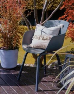 Habitat Aegaen 6 Seater Metal Patio Set - Grey -Habitat Furni Sales 9417515 R Z017C