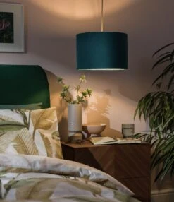 Habitat 30cm Velvet Shade - Teal -Habitat Furni Sales 9425181 R Z003C