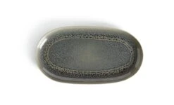 Habitat Evora Stoneware Serving Platter - Green 4 Habitat Evora Stoneware Serving Platter - Green -Habitat Furni Sales 9437605 R Z004A
