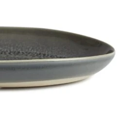 Habitat Evora Stoneware Serving Platter - Green 5 Habitat Evora Stoneware Serving Platter - Green -Habitat Furni Sales 9437605 R Z006A
