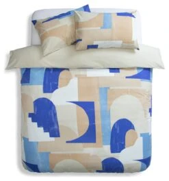 Habitat Geo Blue & Cream Bedding Set - Single -Habitat Furni Sales 9441897 R Z002A