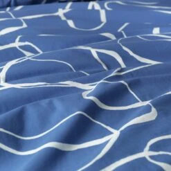 Habitat Linear Pebbles Blue & White Bedding Set - Single 6 Habitat Linear Pebbles Blue & White Bedding Set - Single -Habitat Furni Sales 9441938 R Z006A