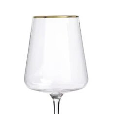 Habitat Gold Rim Set Of 4 Wine Glasses 3 Habitat Gold Rim Set Of 4 Wine Glasses -Habitat Furni Sales 9442528 R Z004A