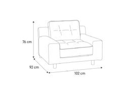 Habitat Hendricks Fabric Armchair - Charcoal -Habitat Furni Sales 9446995 R Z020A