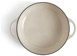 Habitat 4 Litre Cast Iron Shallow Casserole Dish - Cream -Habitat Furni Sales 9448137 R Z003A