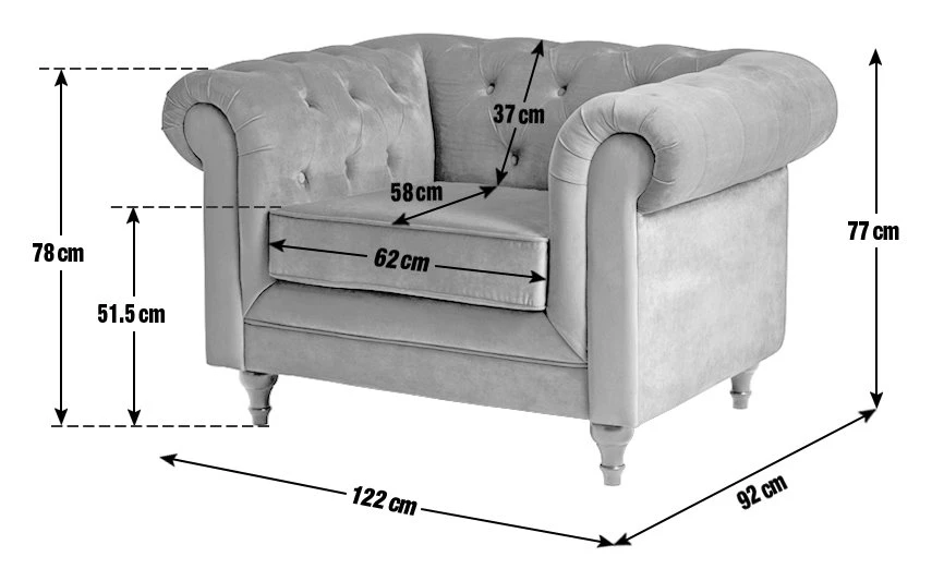 Habitat Chesterfield Velvet Armchair - Green Habitat Chesterfield Velvet Armchair - Green -Habitat Furni Sales 9449325 20