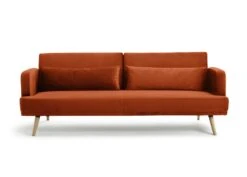Habitat Andy Clic Clac Velvet Sofa Bed - Orange -Habitat Furni Sales 9451344 R Z004A