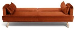 Habitat Andy Clic Clac Velvet Sofa Bed - Orange -Habitat Furni Sales 9451344 R Z006A
